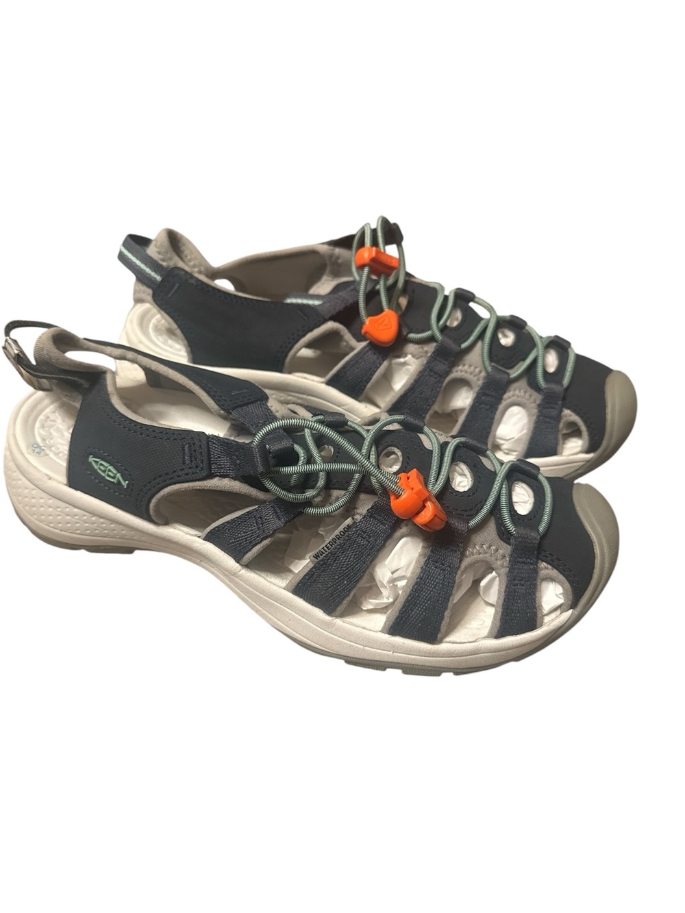 KEEN Women's Navy, Cream and Orange Outdoor Sport Sandals